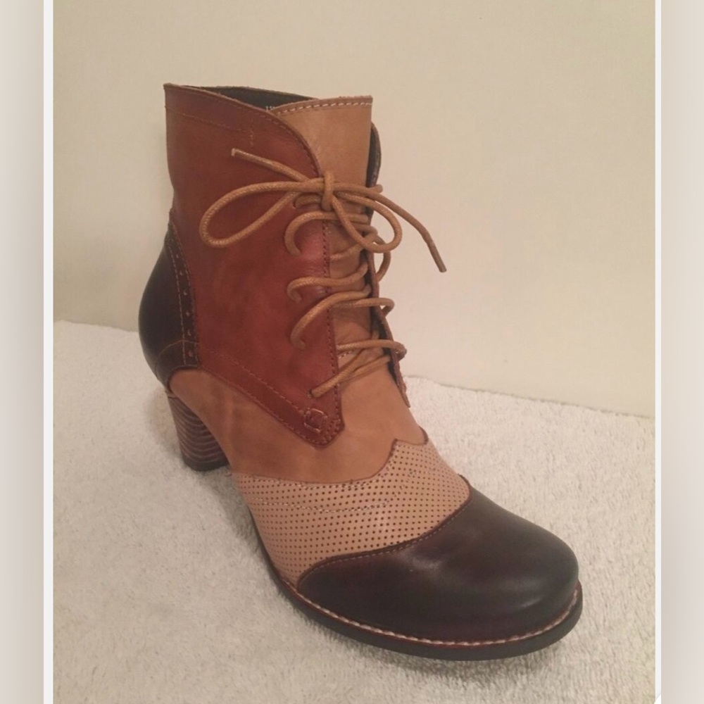 Corky's Elite Intense Womens LEATHER Bootie Like new-SALE Steampunk, Retro